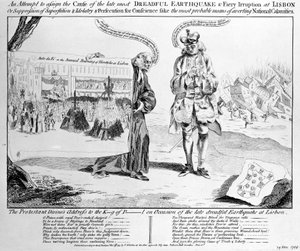 Un tentativo di assegnare la causa del recente terribile terremoto a Lisbona, 1755 da Thomas Kitchin